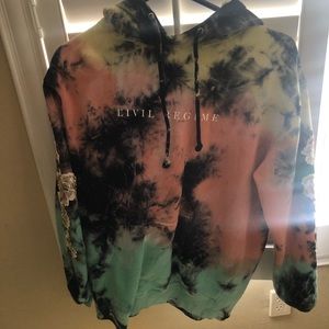 Civil regime tie dye hoodie